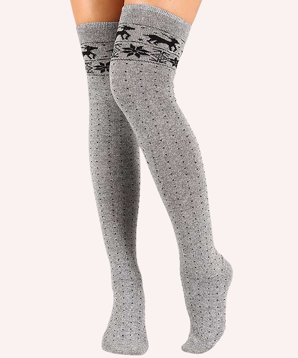 Over-the-Knee Socks blank customizable apparel sample